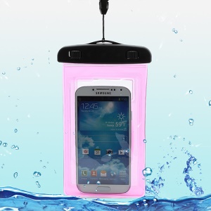 Waterproof Dry Bag Armband Case for Samsung Galaxy S4 I9500/ Galaxy Note II N7100/ Galaxy S 3 I9300 Etc (Size:175x100mm) - Rose
