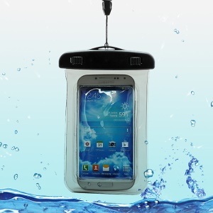 Waterproof Pouch Dry Bag Case for Samsung Galaxy S4 I9500/ Galaxy I9300 / iPhone 5 4S Etc (Size:140x100mm) - Black