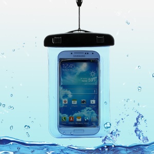 Waterproof Pouch Dry Bag Case for Samsung Galaxy S4 I9500/ Galaxy I9300 / iPhone 5 4S Etc (Size:140x100mm) - Blue