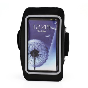 Sports Workout Gym Running Armband Case for Samsung Galaxy S 4 IV i9500 i9505 - Black