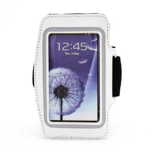 Sports Workout Gym Running Armband Case for Samsung Galaxy S 4 IV i9500 i9505 - White