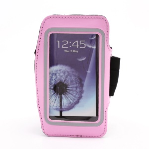 Sports Workout Gym Running Armband Case for Samsung Galaxy S 4 IV i9500 i9505 - Pink