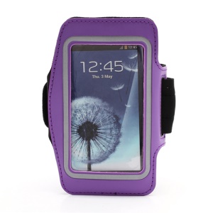 Sports Workout Gym Running Armband Case for Samsung Galaxy S 4 IV i9500 i9505 - Purple