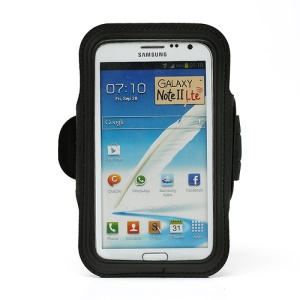 Premium Sport Gym Armband Case for Samsung Galaxy Note II N7100 I9220 - Black
