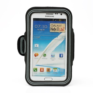 Premium Sports Workout GYM Armband Case for Samsung Galaxy Note II N7100 I9220 - Grey