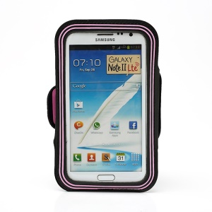 Premium Gym Running Sport Armband Case for Samsung Galaxy Note II N7100 I9220 - Pink