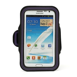 Premium Protective Gym Sport  Armband Case for Samsung Galaxy Note II N7100 I9220 - Purple