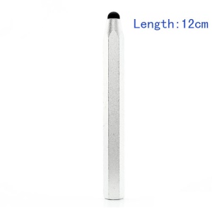 Hexagon Capacitive Touch Screen Pen Stylus for iPad iPhone Samsung HTC etc( Length 12cm) - Silver