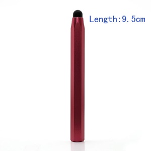 Hexagon Capacitive Stylus Touch Screen Pen for iPad iPhone Samsung HTC etc( Length 9.5cm) - Red
