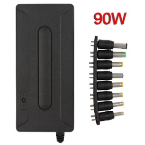 90W Universal AC Power Adapter with Two USB Port for Notebook/Laptop1255
