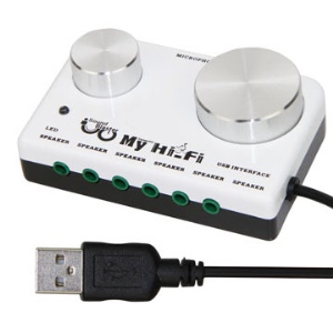 My Hi-Fi Sound Blaster USB External Audio Card,Support 7.1 surround sound
