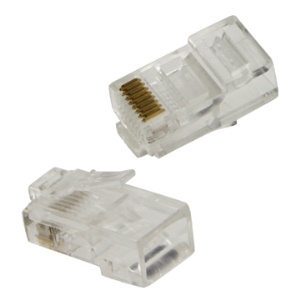 1000 Pcs RJ45 CAT5 8P8C Crystal Network Modular Connector (High quality)