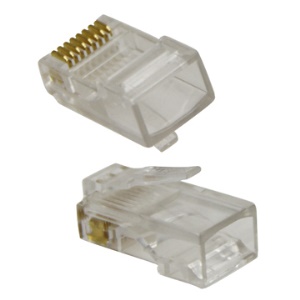 1000 Pcs RJ45 CAT5 Crystal Network Modular Connector 8P8C