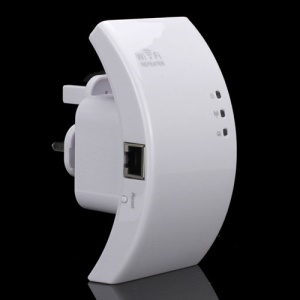 Wireless-N WiFi Repeater Router Range Expander Extender for WLAN Network - UK Plug