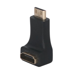 Micro HDMI Male to HDMI Female Adapter 90 Degree Gold Plated