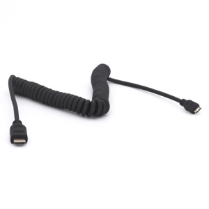 Flexible Coil Cord High Speed Mini HDMI to HDMI Version 1.4 Cable