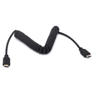 Retractable Coil Cord HDMI Male to HDMI Male Cable
