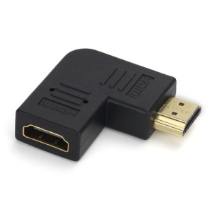 HDMI Right Angle Port Saver Adapter Male to Female 90 Degree Vertical Flat