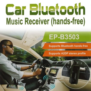 EDUP EP-B3502 3.5mm Car Home Bluetooth Stereo Music Receiver (Hands-Free)