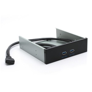 19/20pin to 2 Ports USB 3.0 Front Panel Converter Adapter USB3.0 Hub