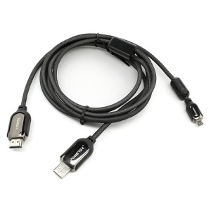 3 in 1 MHL Micro USB to HDMI HDTV Adapter Cable w/ Magnet Ring for Samsung i9500 i9300 n7100 etc.