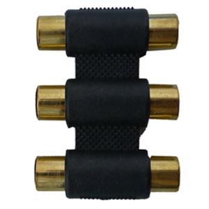 3RCA Female to 3RCA Female Adapter