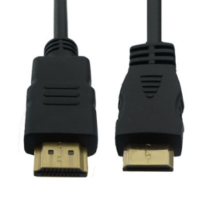 Mini HDMI Male to HDMI Male Gold Cable(1.8M)