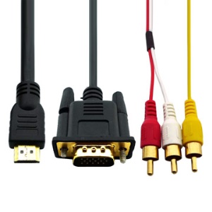 HDMI to AV/VGA Male Composite Lead(1.5M)