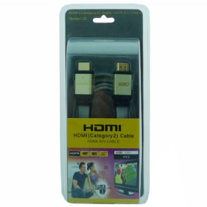 Gold Plated 1080P HDMI M-M Flat Connection Cable (1.8M-Length)