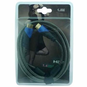 Gold Plated 1080P HDMI V1.4 M-M Connection Cable (1.8M-Length)