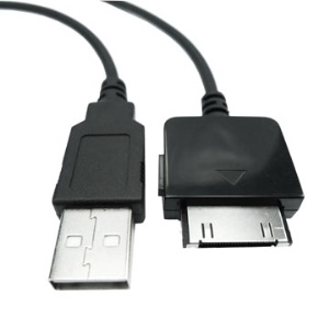 Black Microsoft Zune Usb Sync and Charging Cable