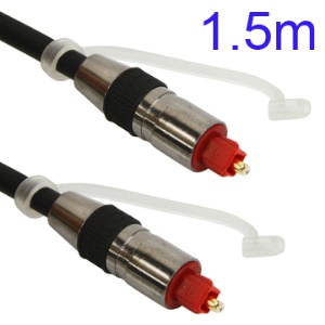 1.5M Nickel Plating Toslink Digital Optical Fiber Audio Cable