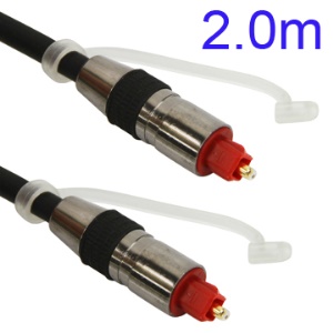 2M Nickel Plating Toslink Digital Optical Fiber Audio Cable SPDIF
