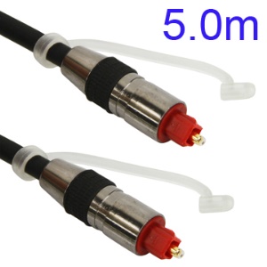 5M Nickel Plating Toslink Digital Optical Fiber Audio Cable SPDIF