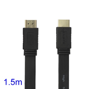 V1.4 1080P 1.5M HDMI M to M Video/Audio Cable PS3 XBOX360 Bluray Disc HDTV DVD - Black