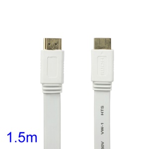 V1.4 1080P 1.5M HDMI M to M Video/Audio Cable PS3 XBOX360 Bluray Disc HDTV DVD - White