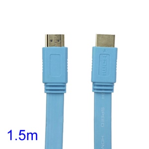 V1.4 1080P 1.5M HDMI M to M Video/Audio Cable PS3 XBOX360 Bluray Disc HDTV DVD - Blue