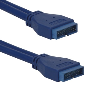 0.5M 2FT USB 3.0 Motherboard 20 pin Male Connector to 20pin Female Cable