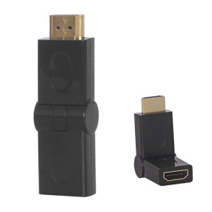 Gold Plated HDMI Male to Female 180 Degree Swiveling Adapter Converter