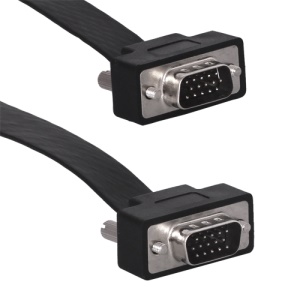 VGA RGB 15Pin Male to Male Retractable Reel M-M Projectors Monitors Cable 1.75M
