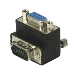 VGA Male to Female 90 degree Right Angle Converter Adapter