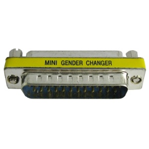 RS232 25 Pin M-F mini gender changer