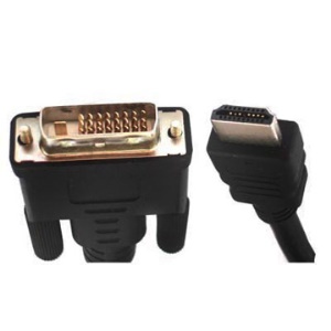 HDMI 19Pin Male to DVI 24+1 Pin Male connection (3m)