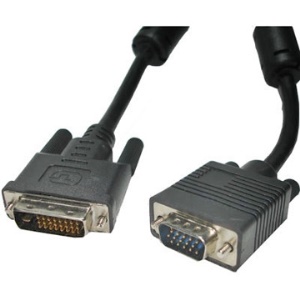 VGA 15Pin Male to DVI 24+5 Pin Male Cable