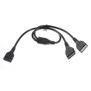 SATA 15 pin to Big 4 pin Round Cable(43cm)