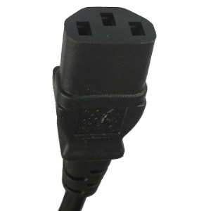 (IEC to UK plug) laptop mains power cable  (lead)