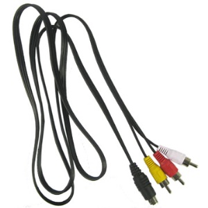 S-Video to 3 Male RCA plugs cable