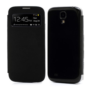 S-View Flip Cover Housing Battery Cover for Samsung Galaxy Galaxy S IV S4 i9500 - Black