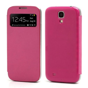 S-View Flip Cover Housing Battery Cover for Samsung Galaxy Galaxy S IV S4 i9500 - Rose