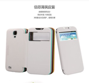 Baseus Window Design Smart Leather Battery Housing Case for Samsung Galaxy S4 i9500 i9505 i9502